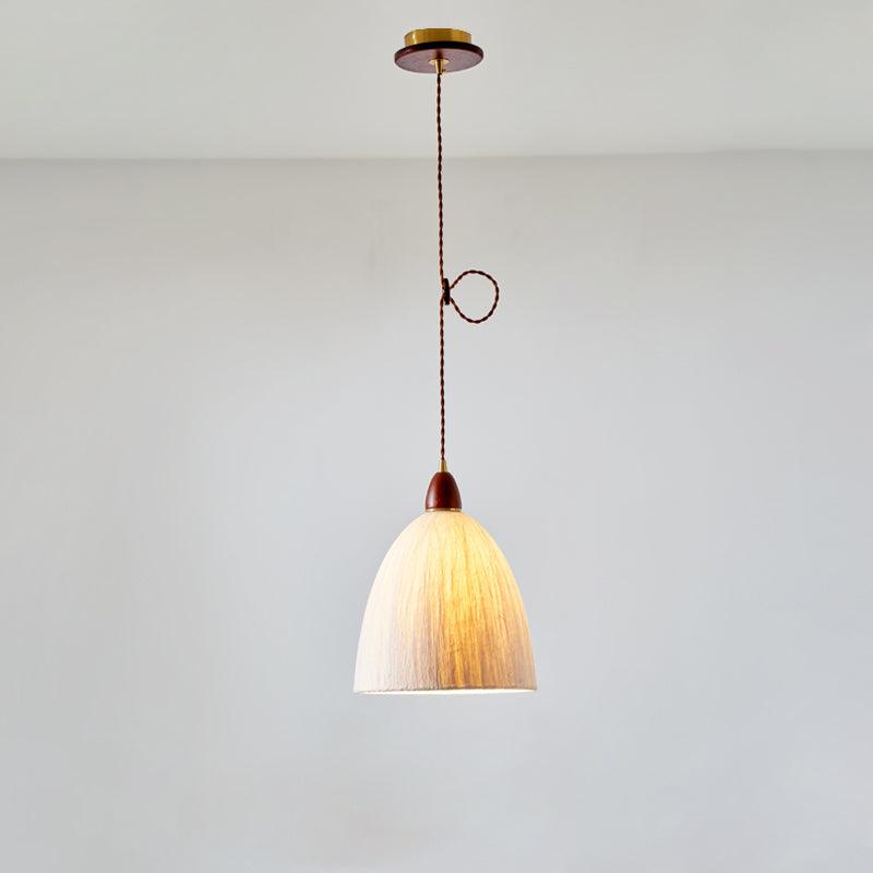 Vellara Papier & Bois Pendentif Lampe - Neutralighting