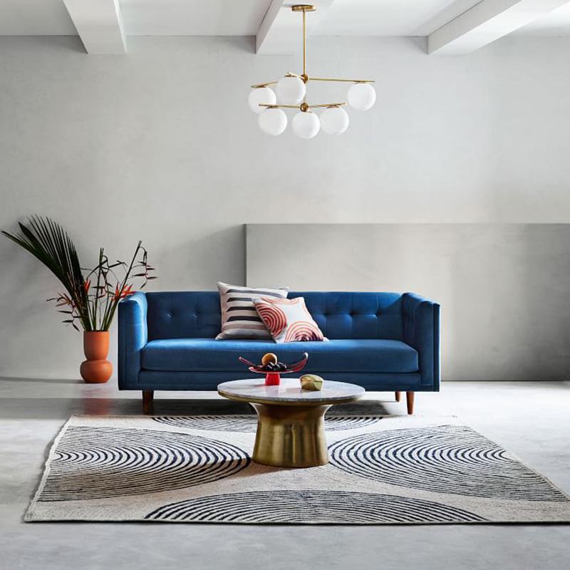 Lustra Chandelier Sphère & Tige Moderne Or LED - Neutralighting