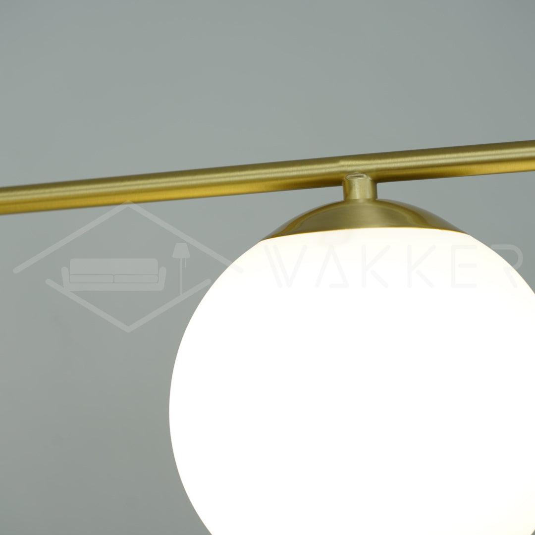 Lustra Chandelier Sphère & Tige Moderne Or LED - Neutralighting