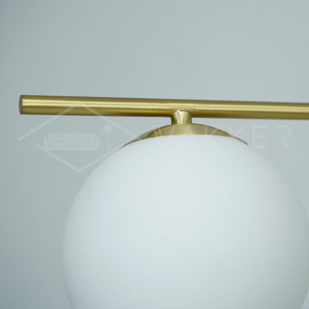 Lustra Chandelier Sphère & Tige Moderne Or LED - Neutralighting