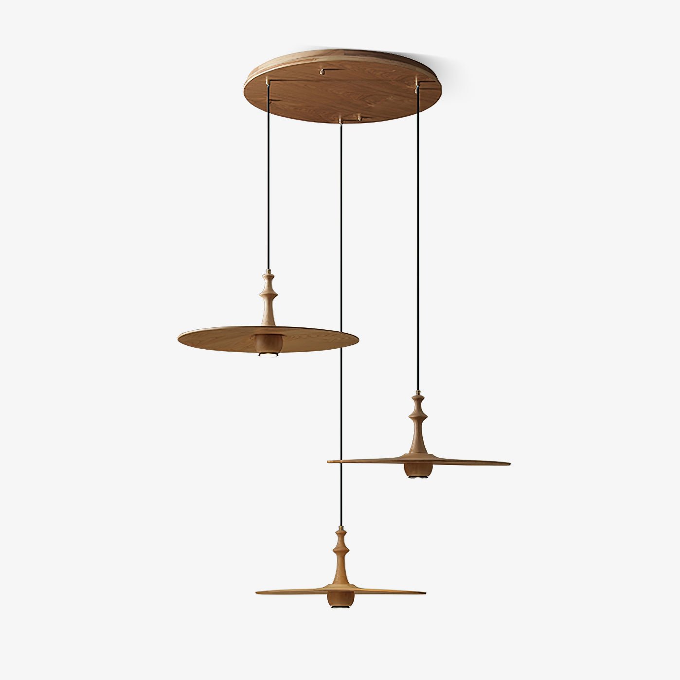 Syrinyra Suspension Sculpturale Disque Bois - Neutralighting