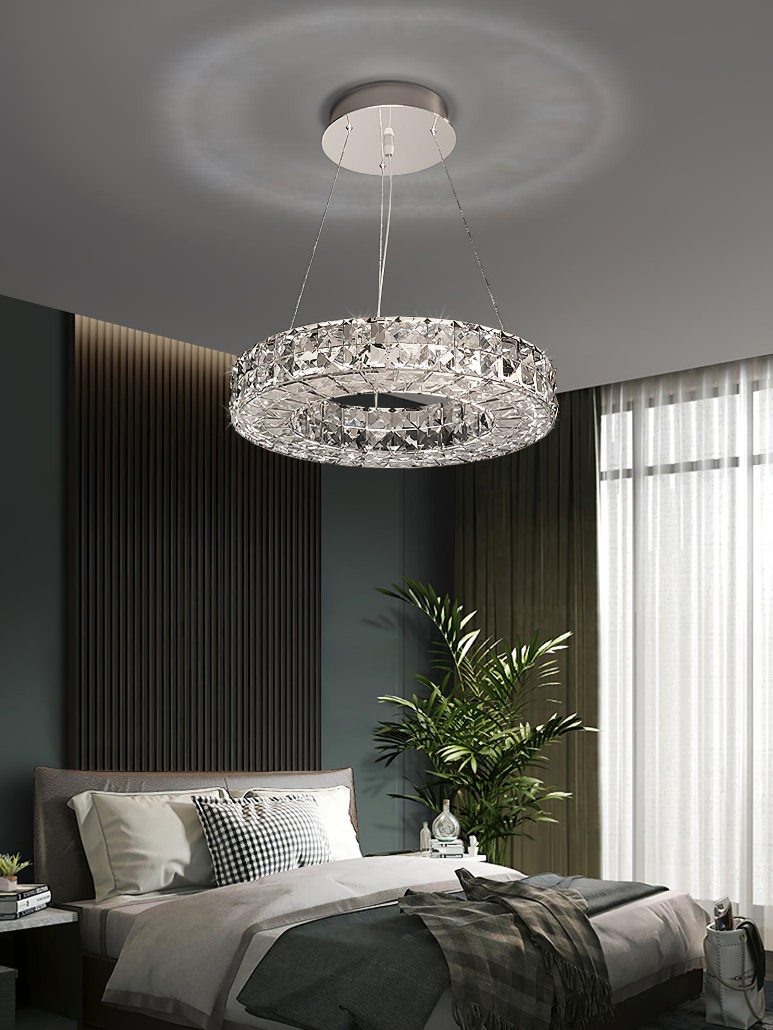 Lustra Chandelier Anneau Cristal Spiridon Luxe - Neutralighting