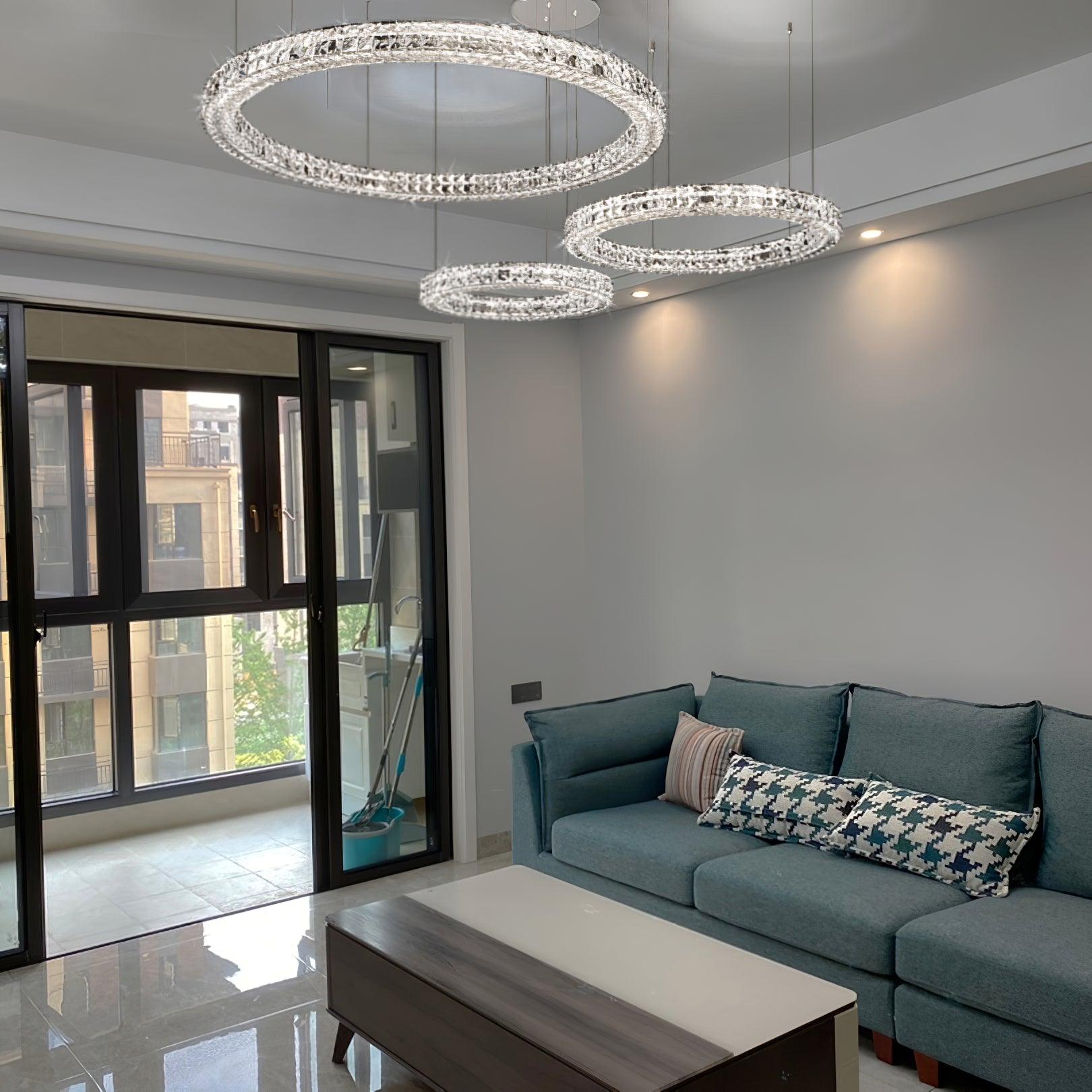 Lustra Chandelier Anneau Cristal Spiridon Luxe - Neutralighting