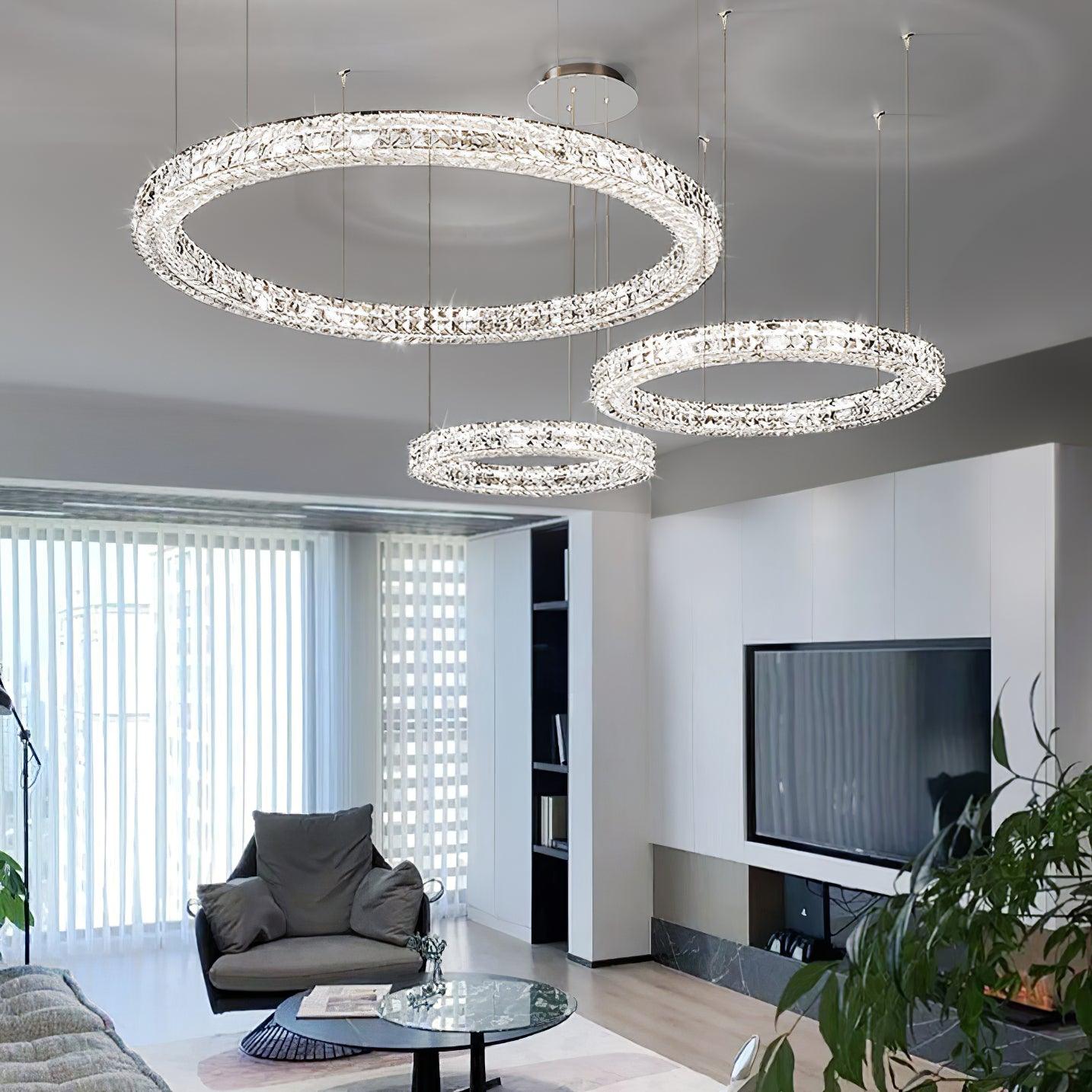 Lustra Chandelier Anneau Cristal Spiridon Luxe - Neutralighting