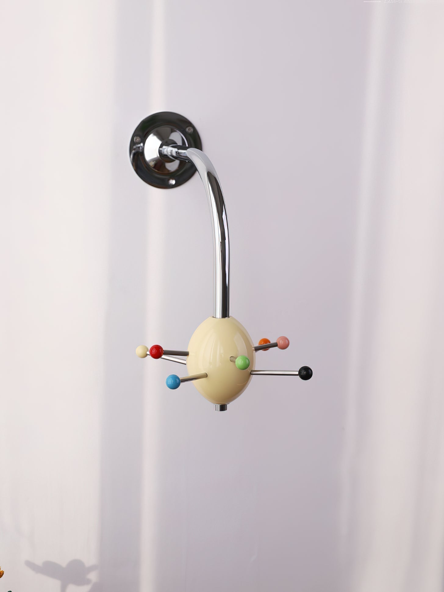 Sputnik Porte-Manteau Mural avec Crochets Colorés pour Couloir Moderne - Neutralighting