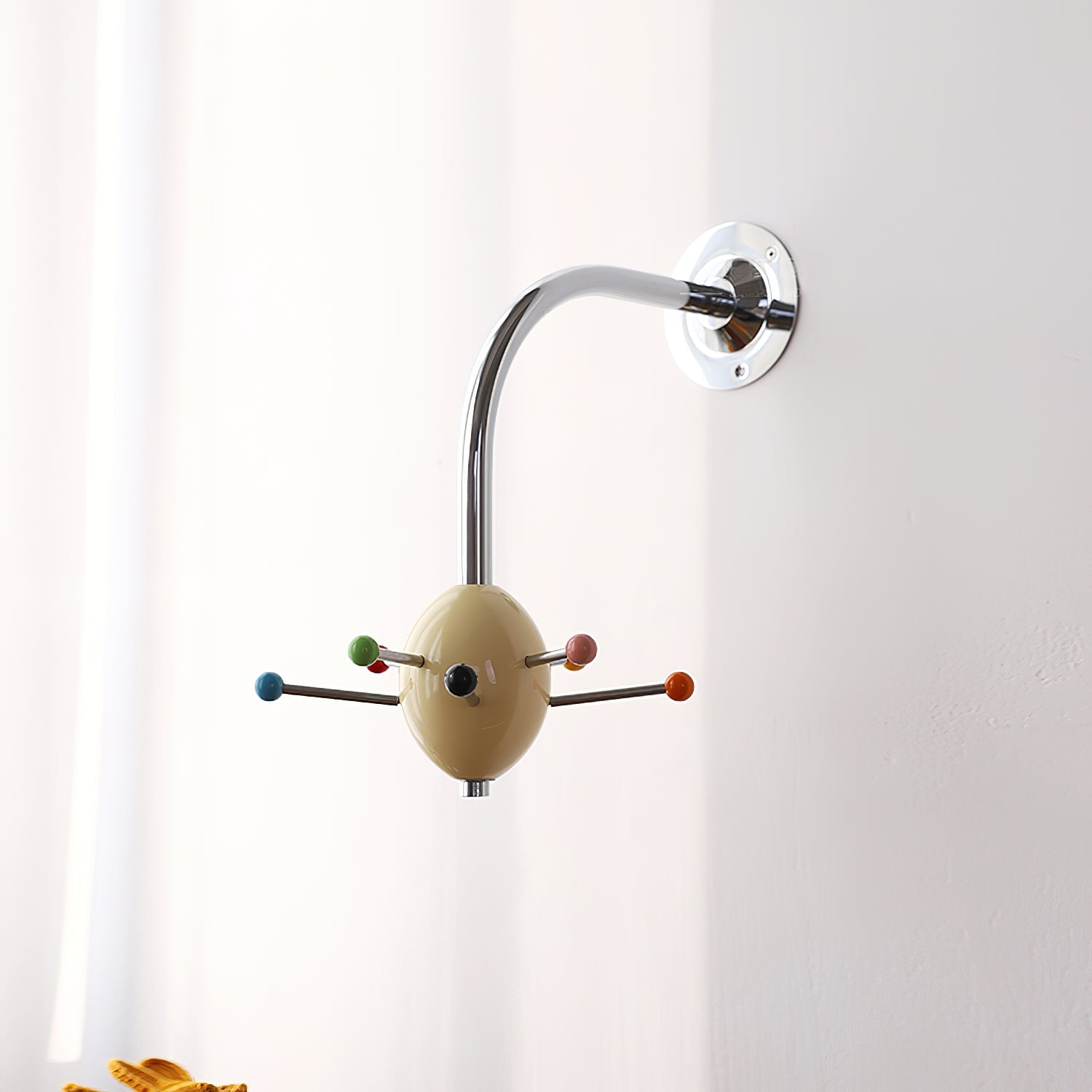 Sputnik Porte-Manteau Mural avec Crochets Colorés pour Couloir Moderne - Neutralighting