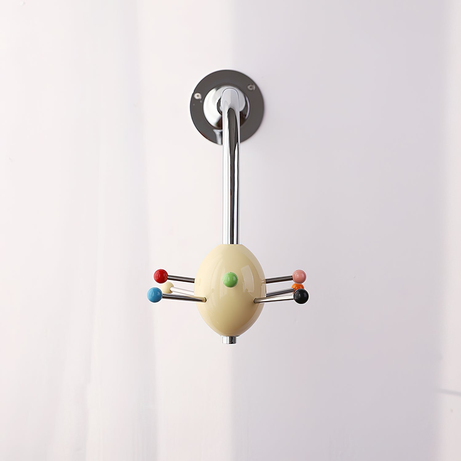 Sputnik Porte-Manteau Mural avec Crochets Colorés pour Couloir Moderne - Neutralighting