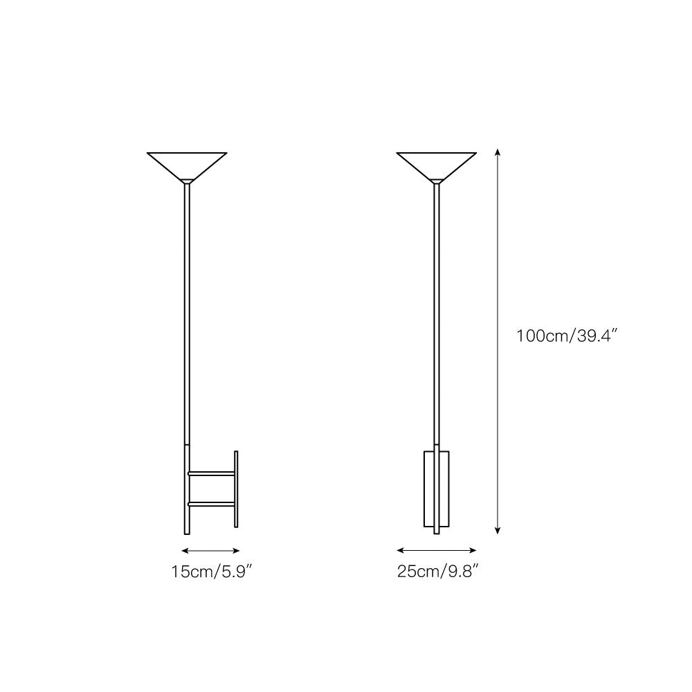 Ilthaion Modern Minimalist Stack Up LED Metal Sconce Wall Lamp - Lamp Copper