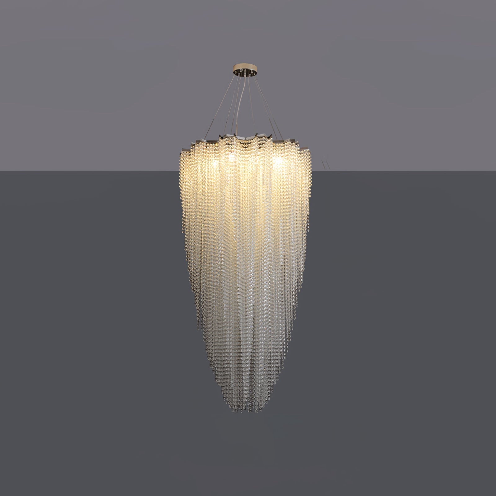 Zashayra Crystal Column Chandelier - Neutralighting