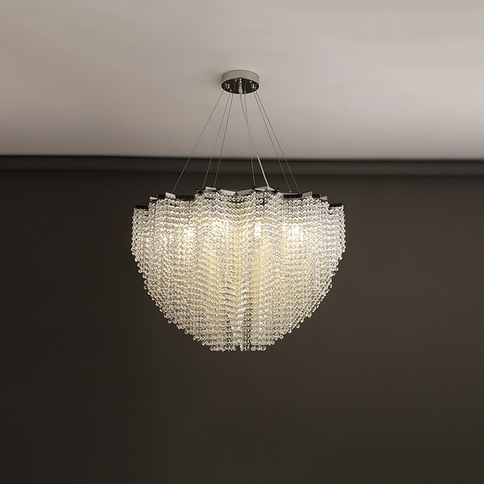 Zashayra Crystal Column Chandelier - Neutralighting