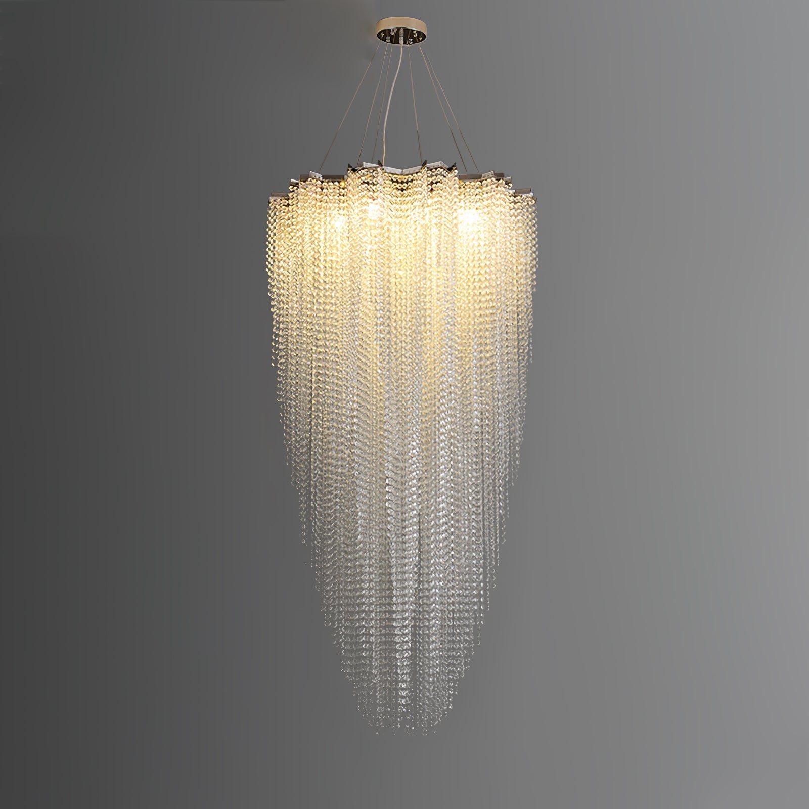 Zashayra Crystal Column Chandelier - Neutralighting
