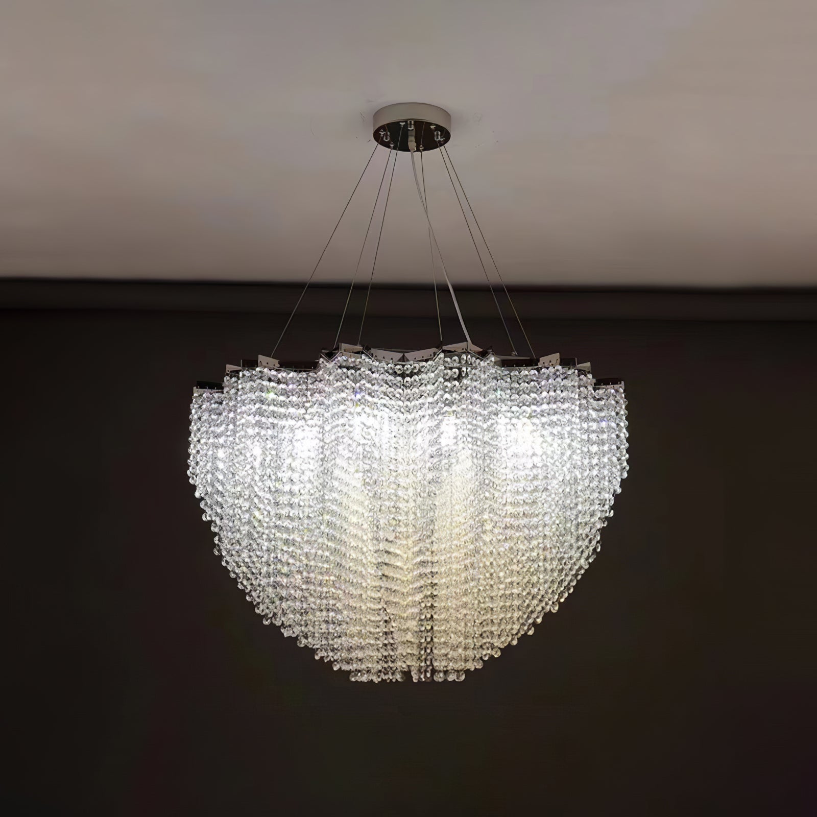 Zashayra Crystal Column Chandelier - Neutralighting