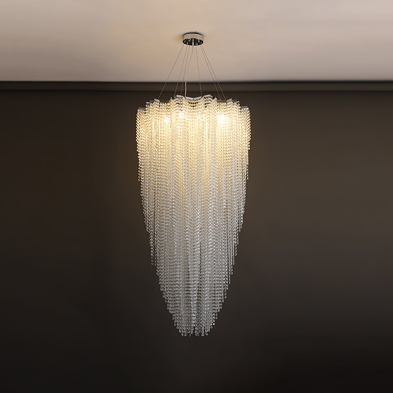 Zashayra Crystal Column Chandelier - Neutralighting