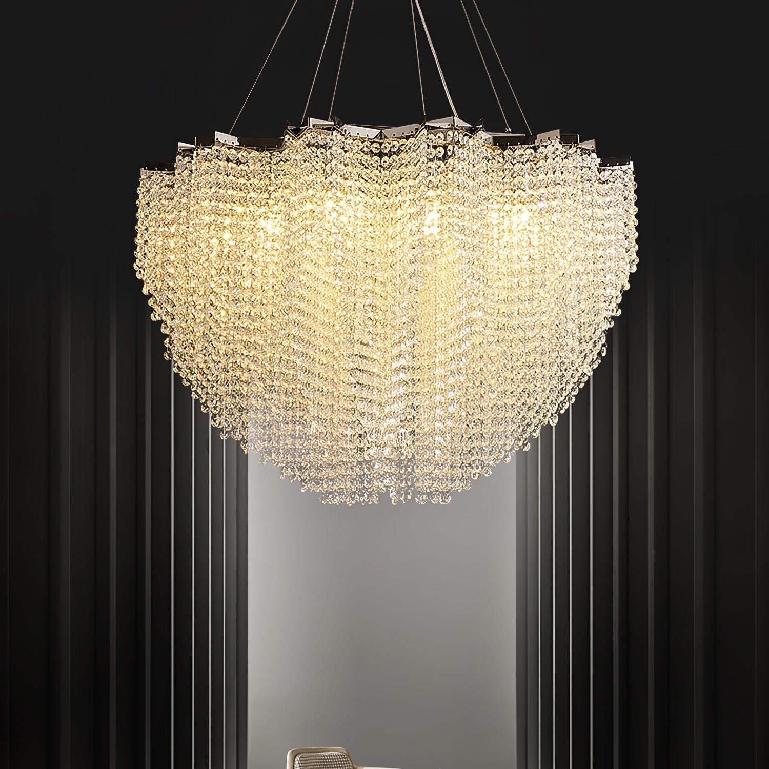 Zashayra Crystal Column Chandelier - Neutralighting