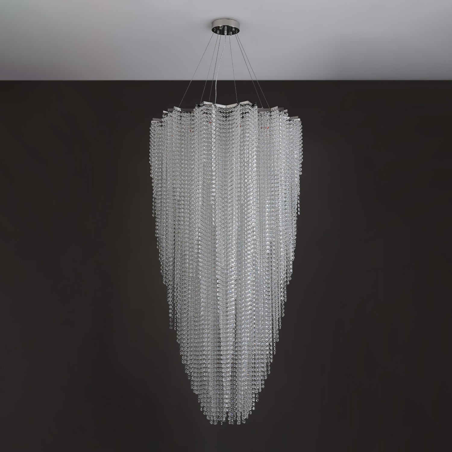 Zashayra Crystal Column Chandelier - Neutralighting