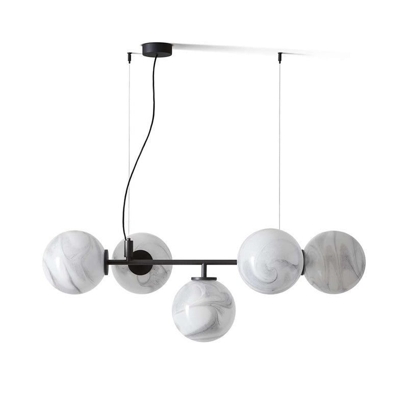 Ilmaros Premium Nordic Art Metal Glass Chandelier - Lamp Copper
