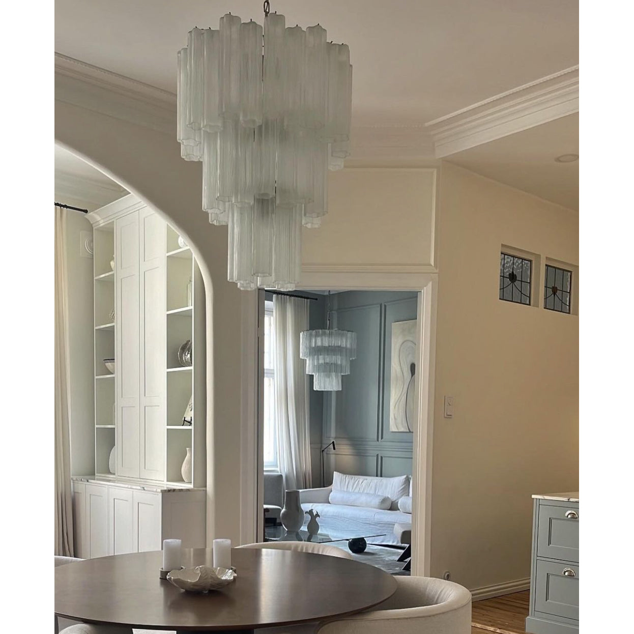 Erdoros Postmodern Luxury Starlight Glass Chandelier - Lamp Copper