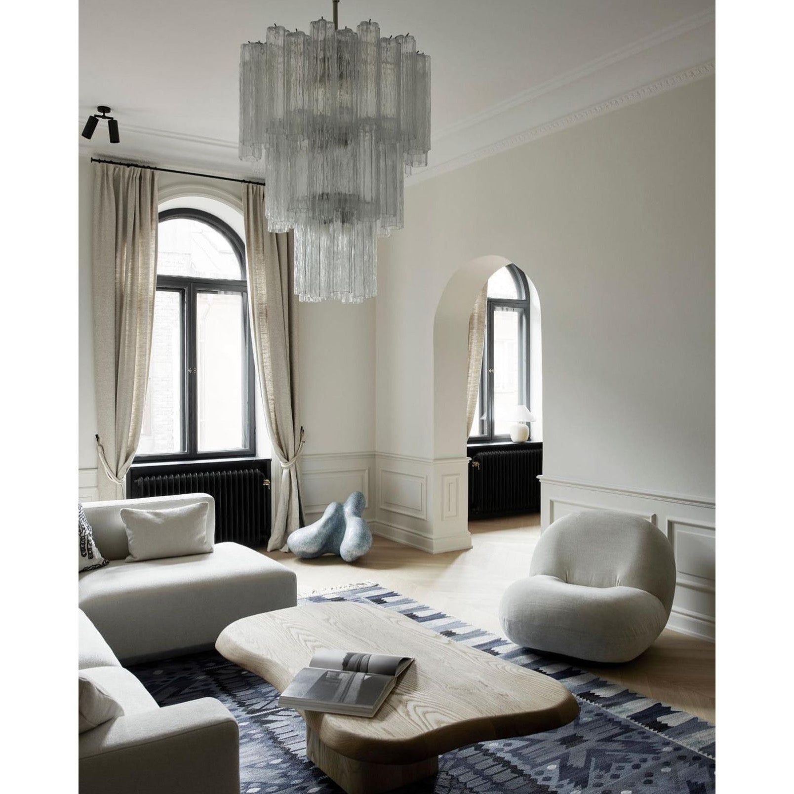 Erdoros Postmodern Luxury Starlight Glass Chandelier - Lamp Copper