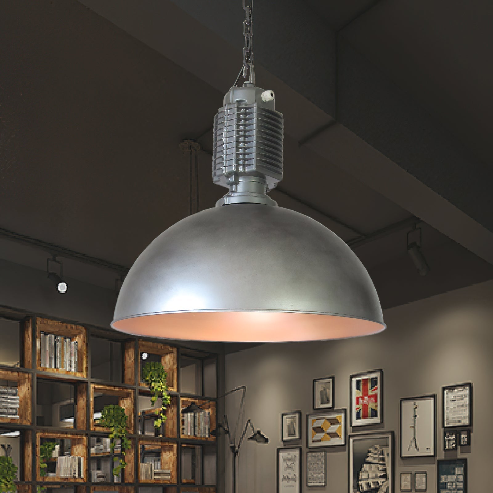 Ashaionis Ancien Industriel Métal Suspension - Neutralighting