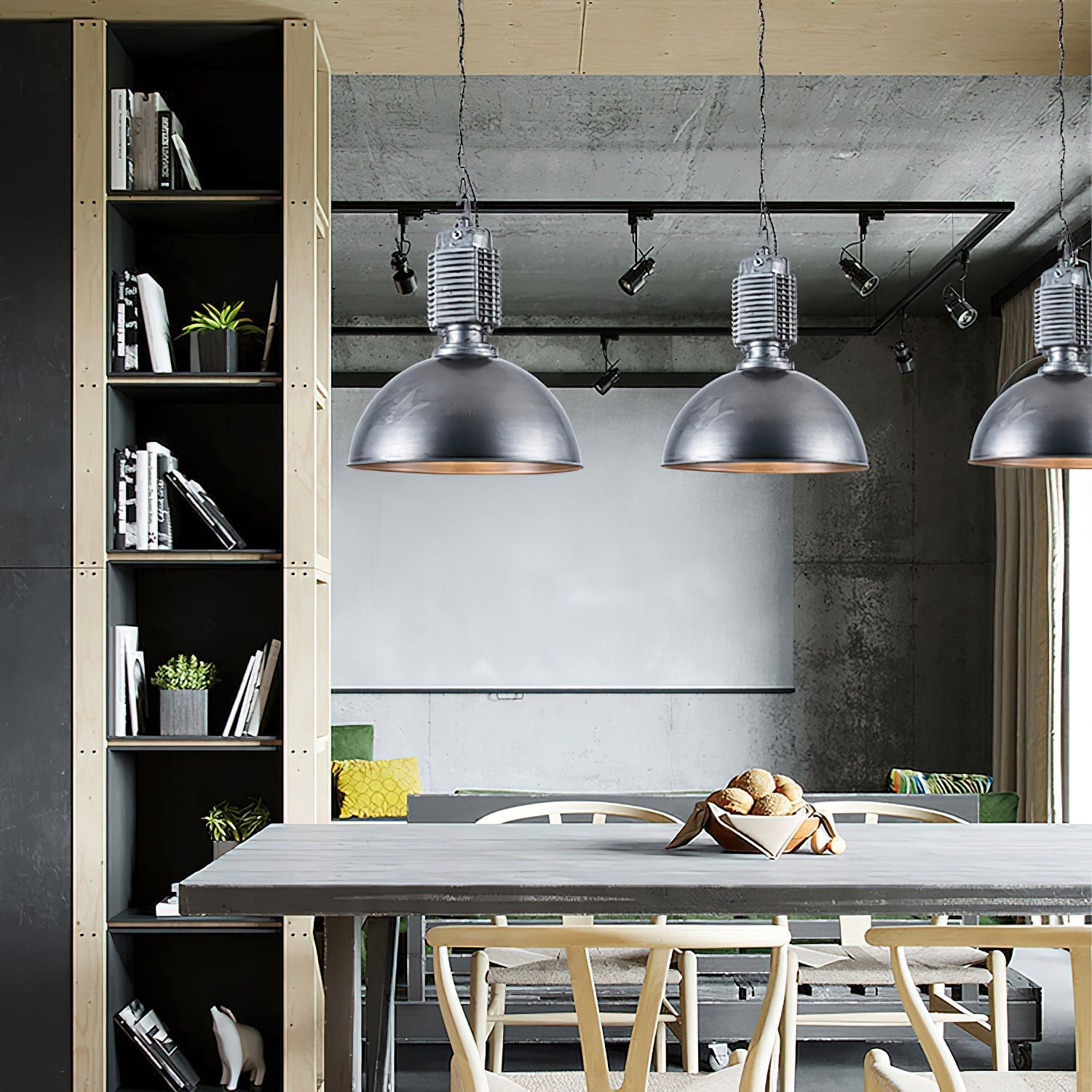 Ashaionis Ancien Industriel Métal Suspension - Neutralighting