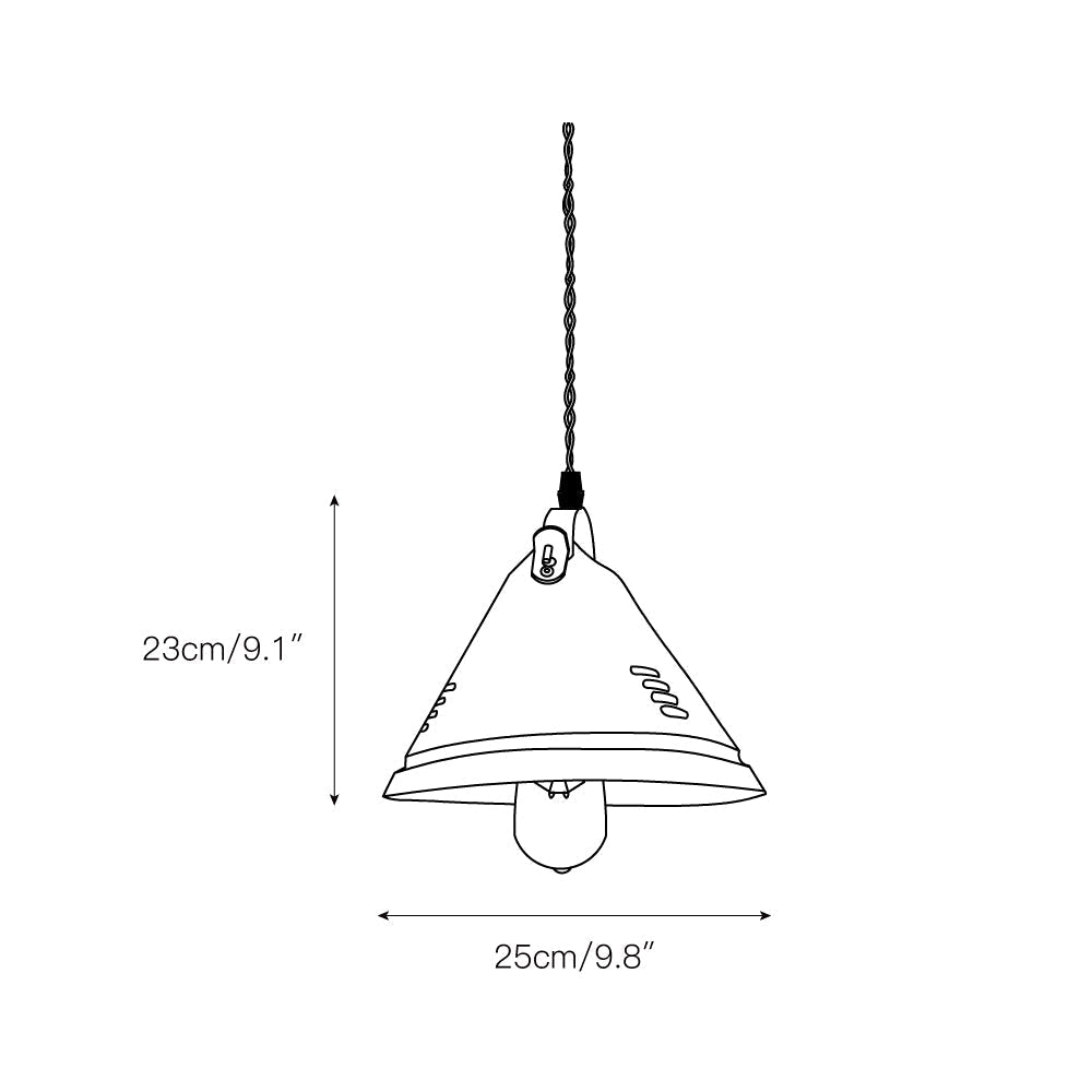 Elorus Vintage Modern Minimalist Metal Pendant Light - Lamp Copper
