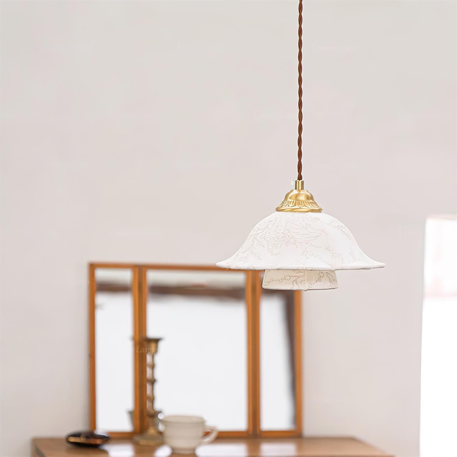 Stella Florale Tissu Suspension - Neutralighting