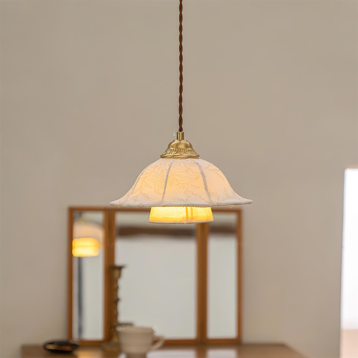 Stella Florale Tissu Suspension - Neutralighting