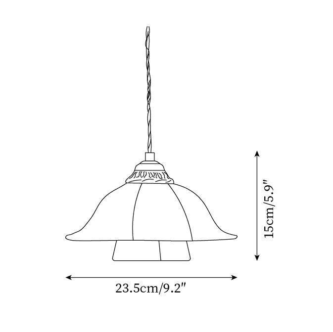 Stella Florale Tissu Suspension - Neutralighting