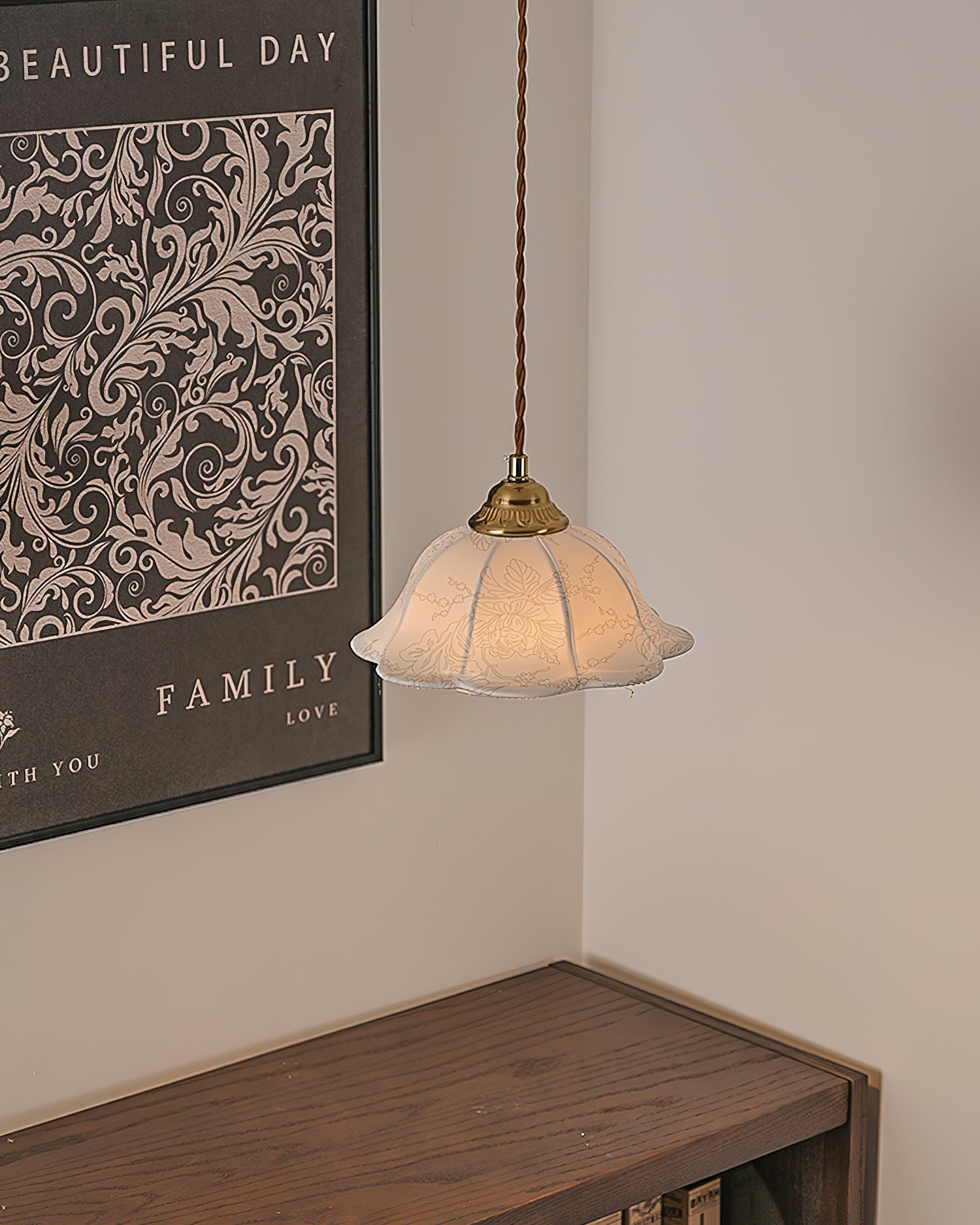 Stella Florale Tissu Suspension - Neutralighting