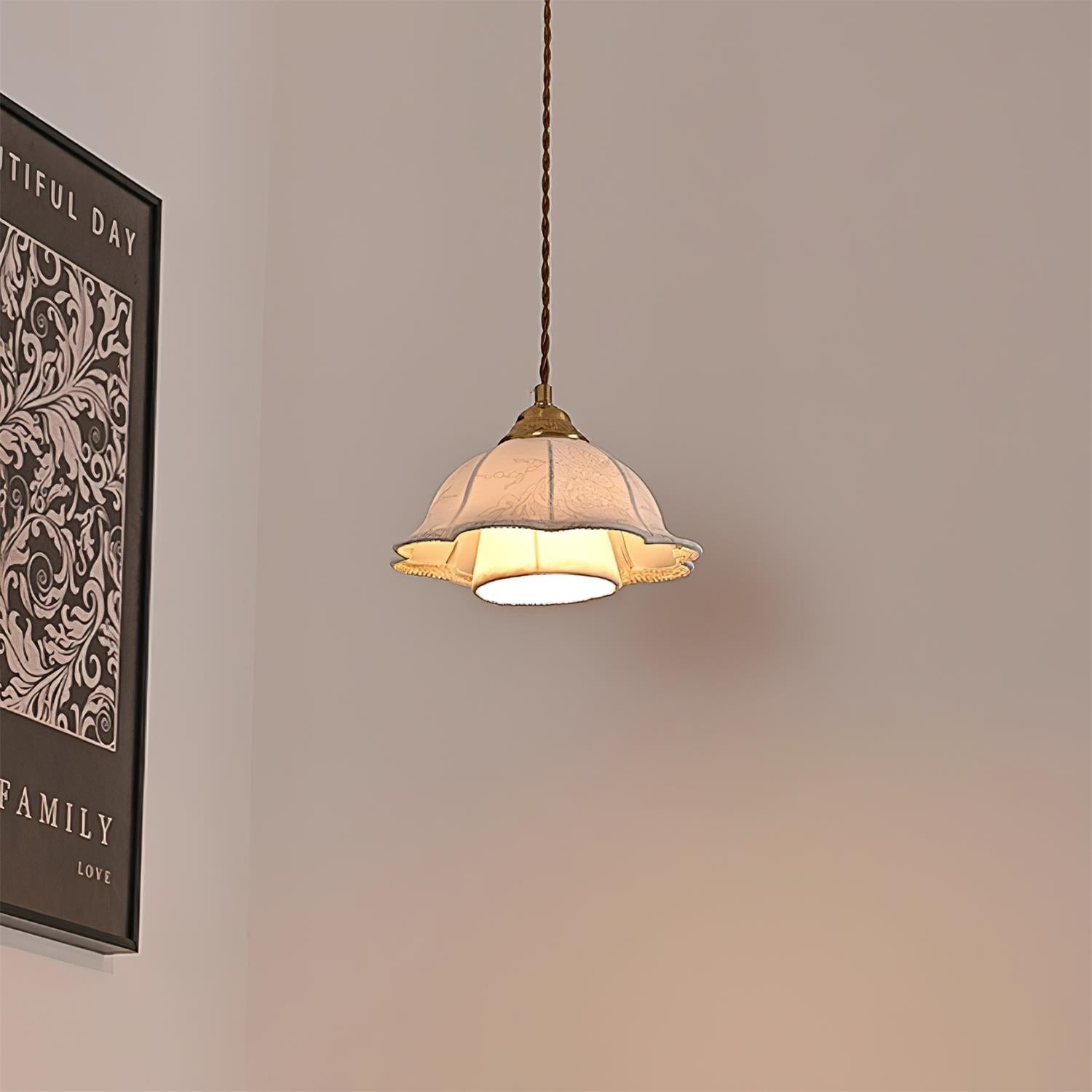 Stella Florale Tissu Suspension - Neutralighting