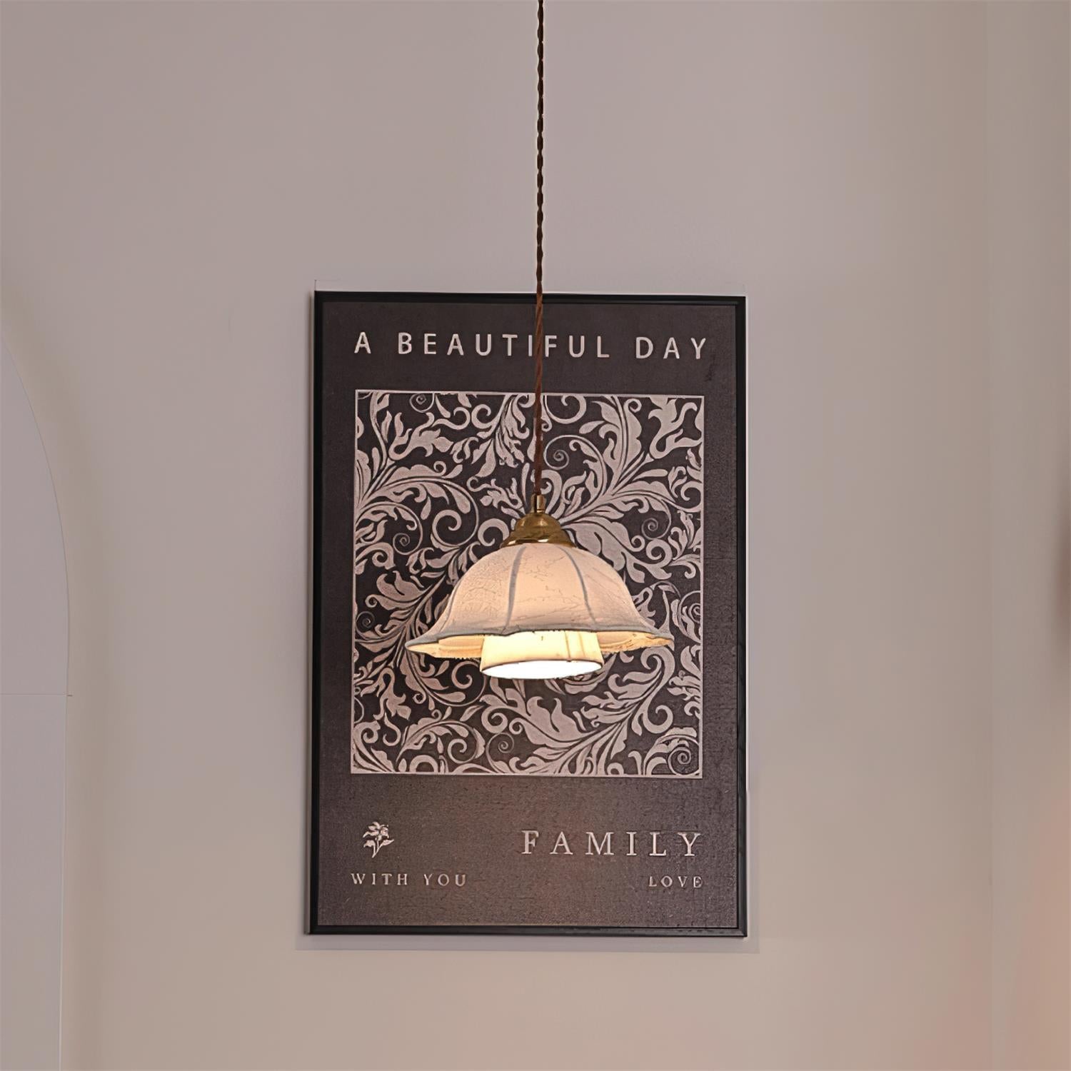 Stella Florale Tissu Suspension - Neutralighting