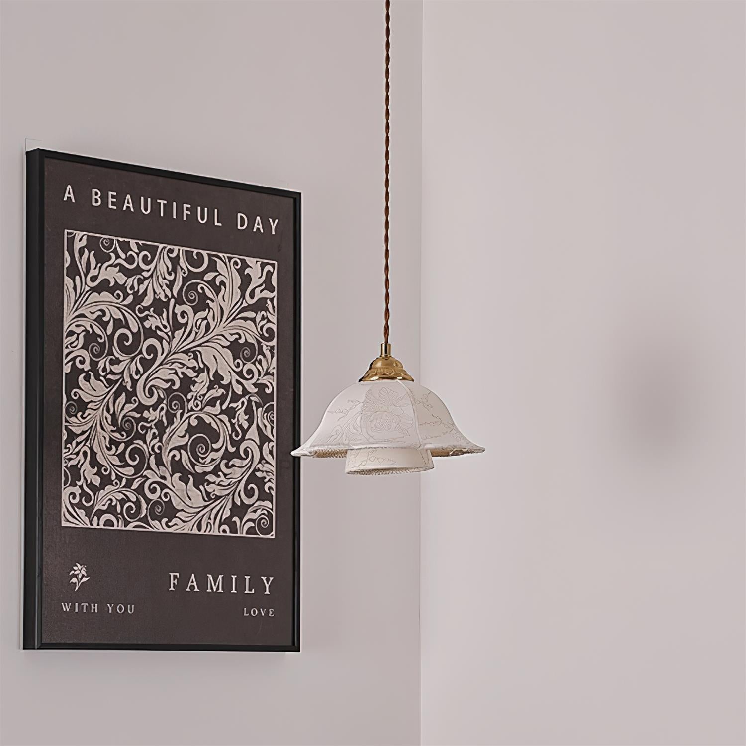 Stella Florale Tissu Suspension - Neutralighting