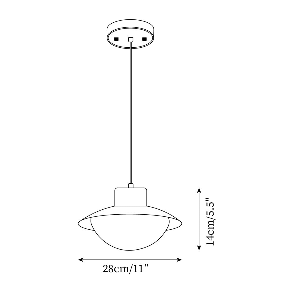 Pendant Lamp and Wood PE Shade Dome Shape Minimalist - Letslighting
