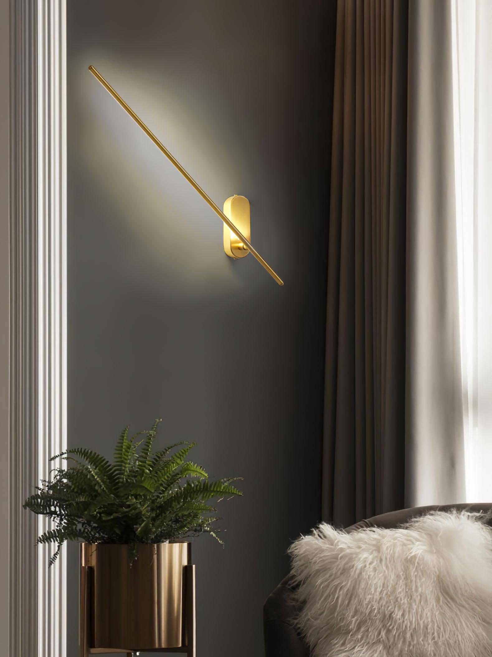 Marissa Applique Murale Bâton Laiton - Neutralighting