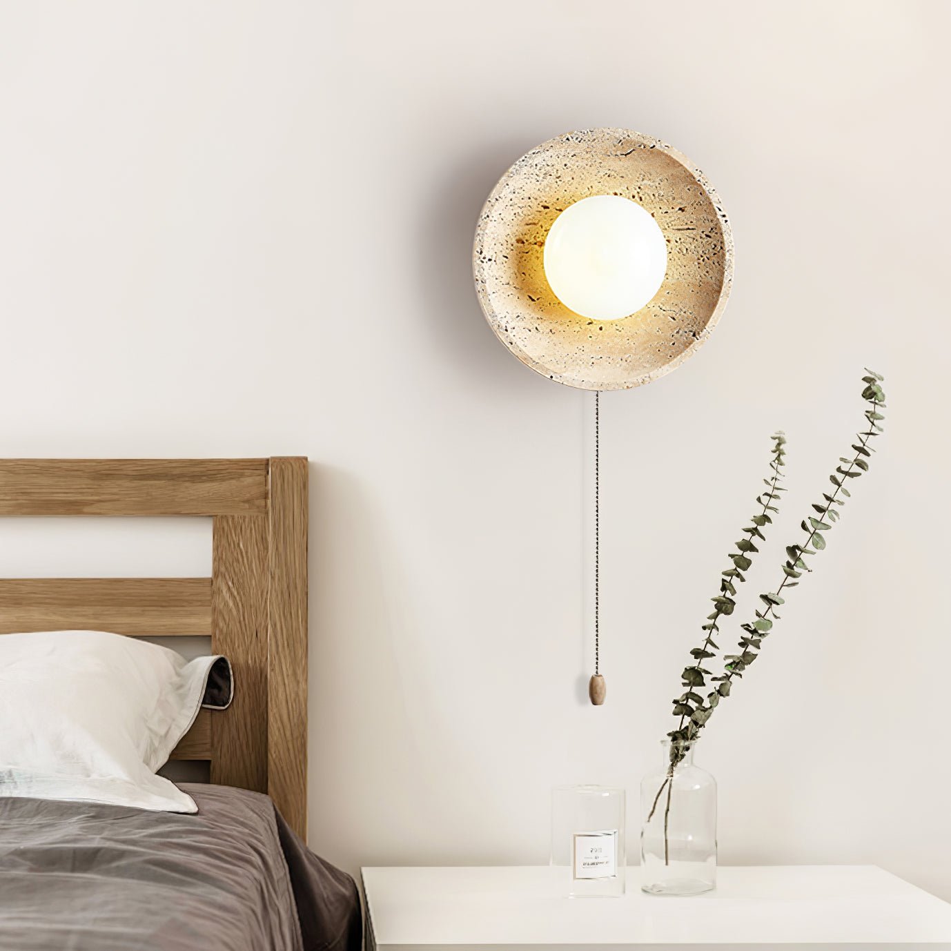 Vephair Bol-Cadre Travertin Luminaire Mural - Neutralighting