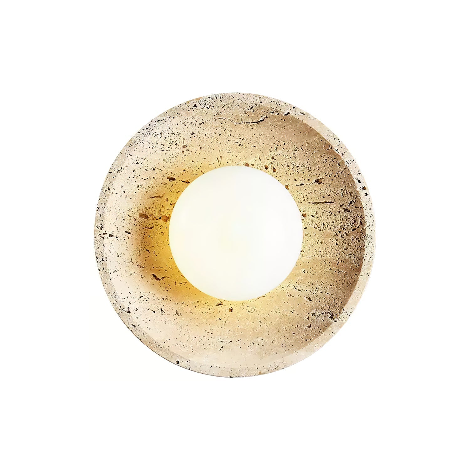 Vephair Bol-Cadre Travertin Luminaire Mural - Neutralighting