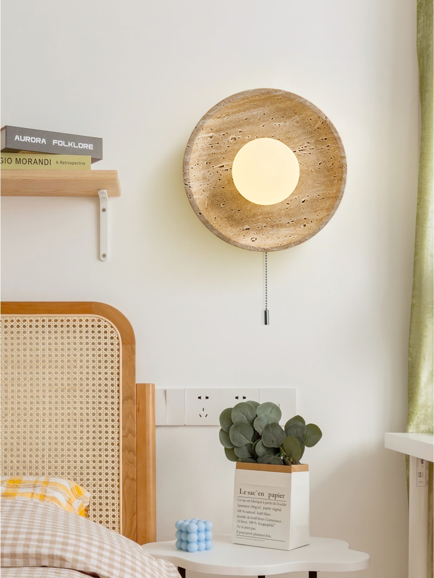 Vephair Bol-Cadre Travertin Luminaire Mural - Neutralighting
