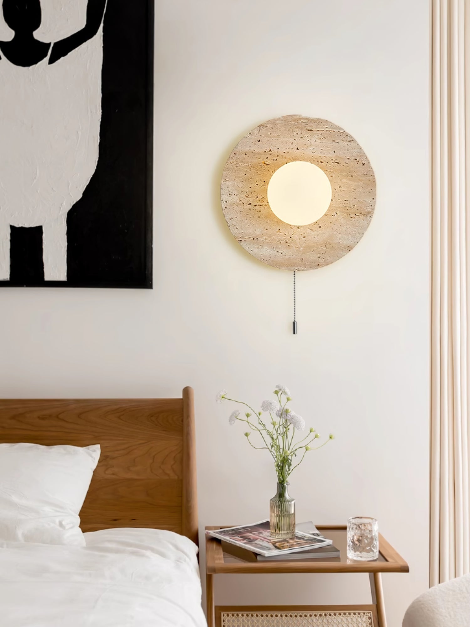 Vephair Bol-Cadre Travertin Luminaire Mural - Neutralighting