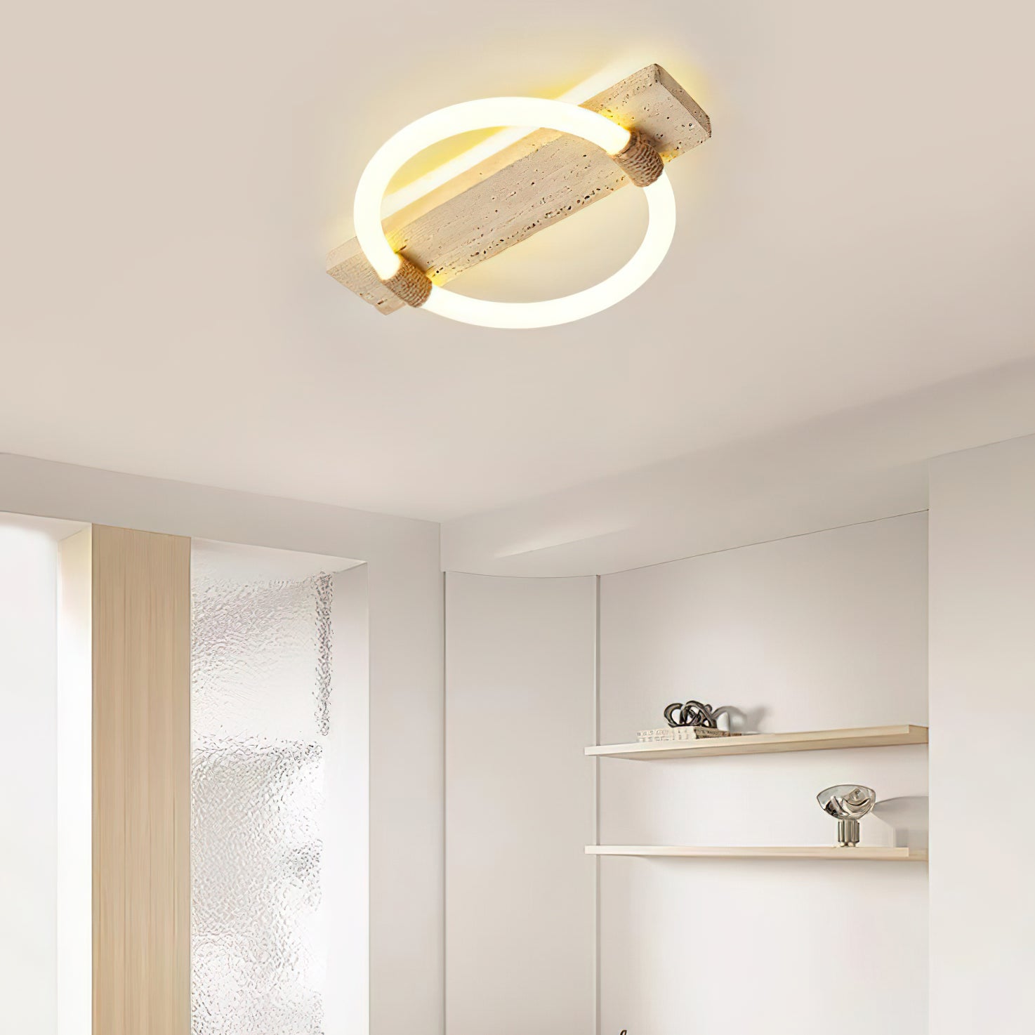 Elmaryra Applique Murale en Travertin Anneau - Neutralighting