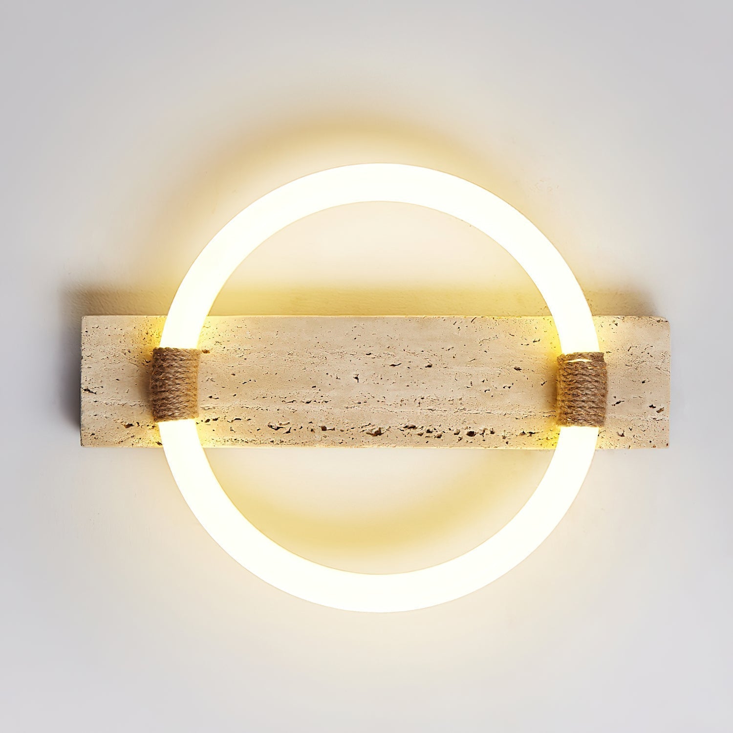 Elmaryra Applique Murale en Travertin Anneau - Neutralighting