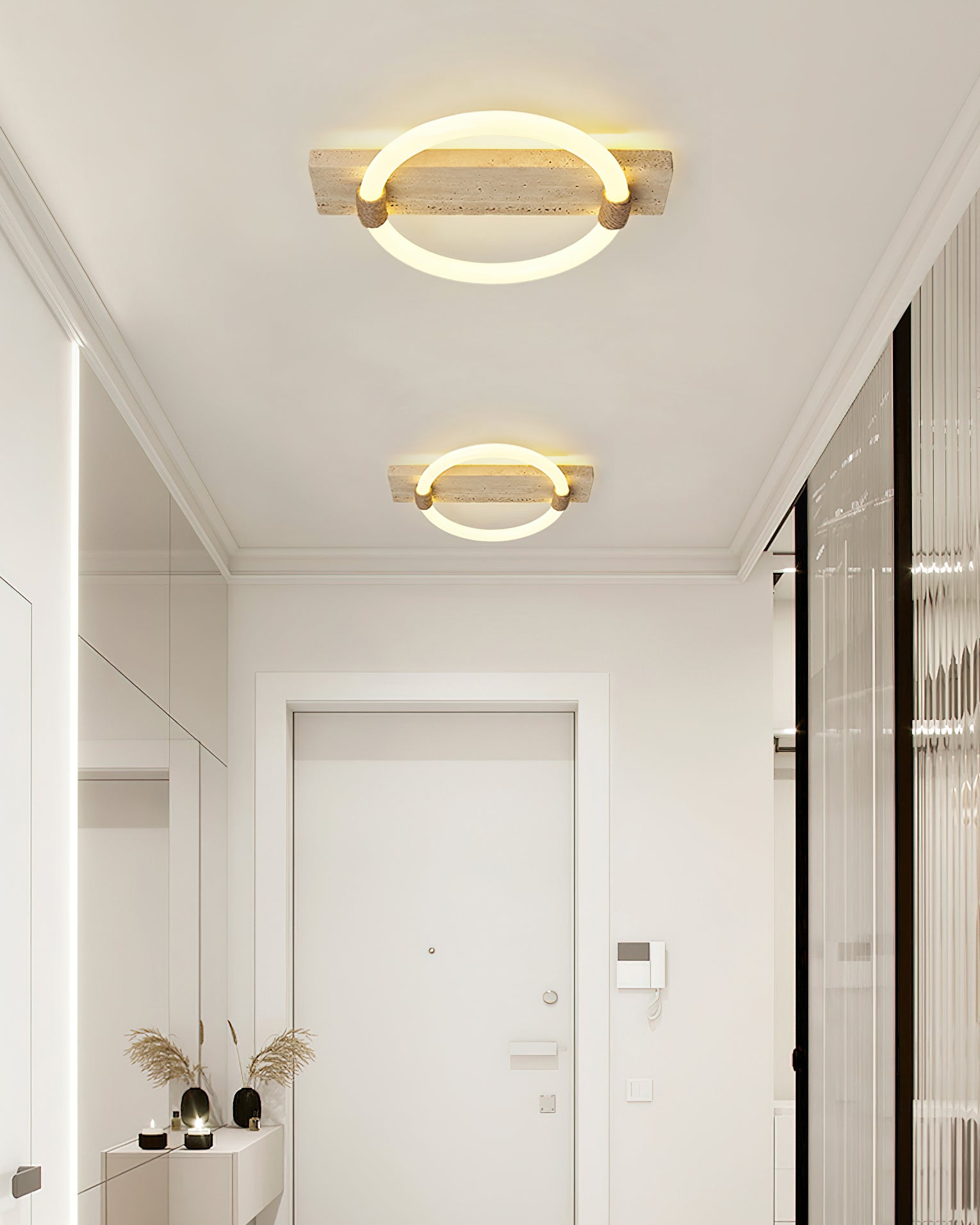 Elmaryra Applique Murale en Travertin Anneau - Neutralighting