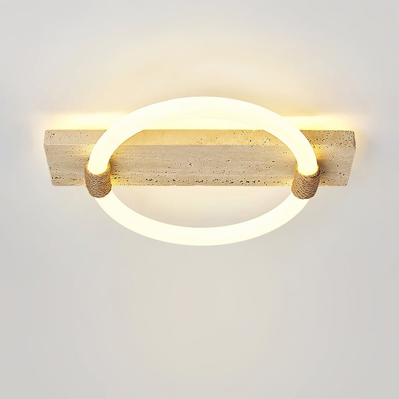 Elmaryra Applique Murale en Travertin Anneau - Neutralighting