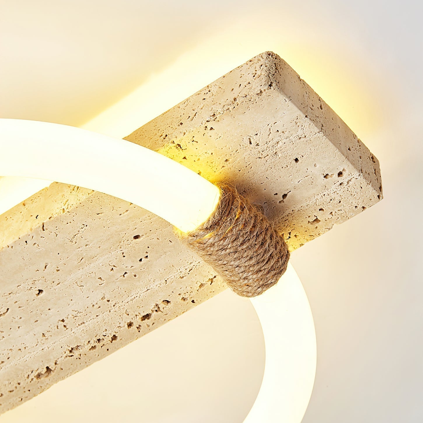 Elmaryra Applique Murale en Travertin Anneau - Neutralighting