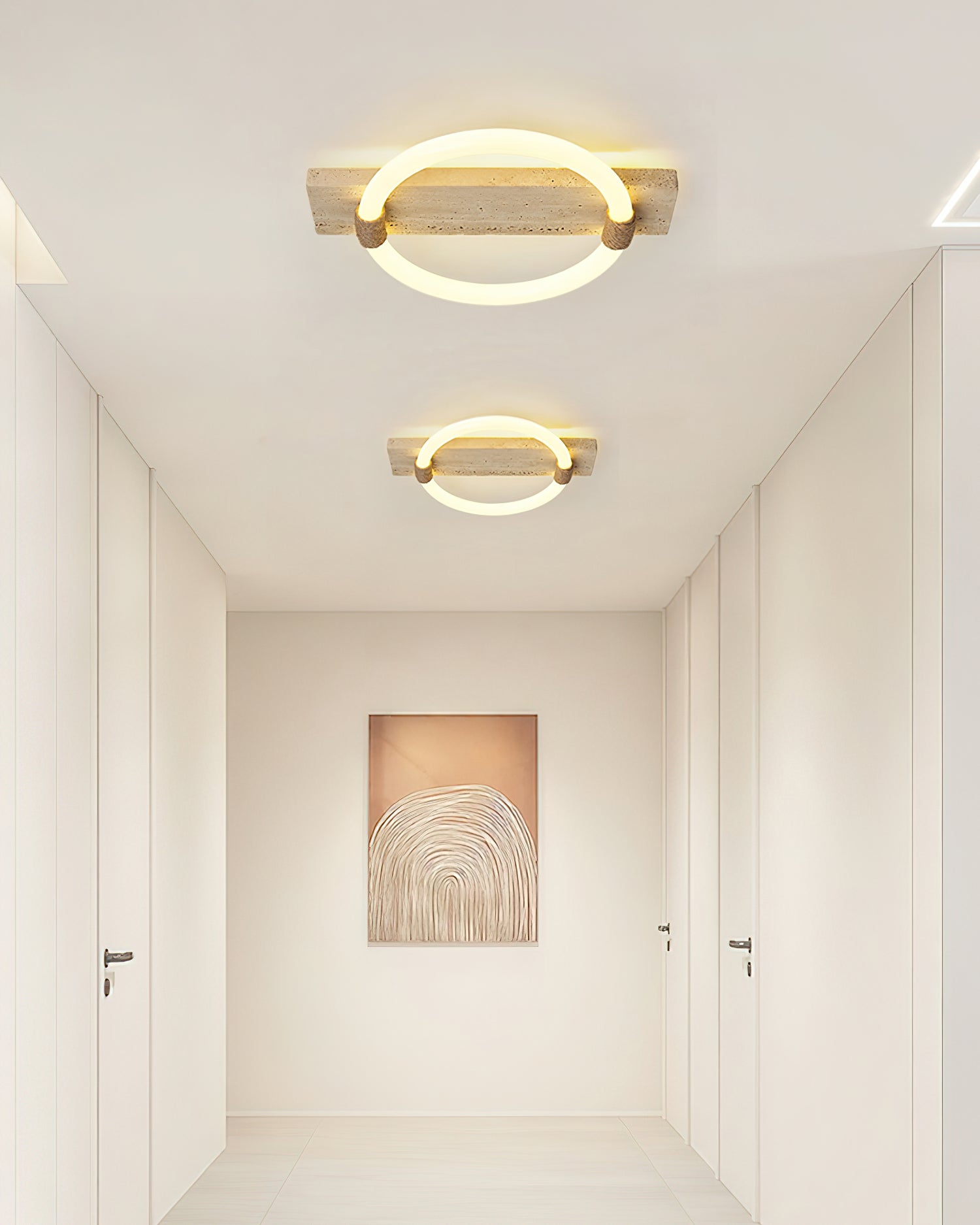 Elmaryra Applique Murale en Travertin Anneau - Neutralighting