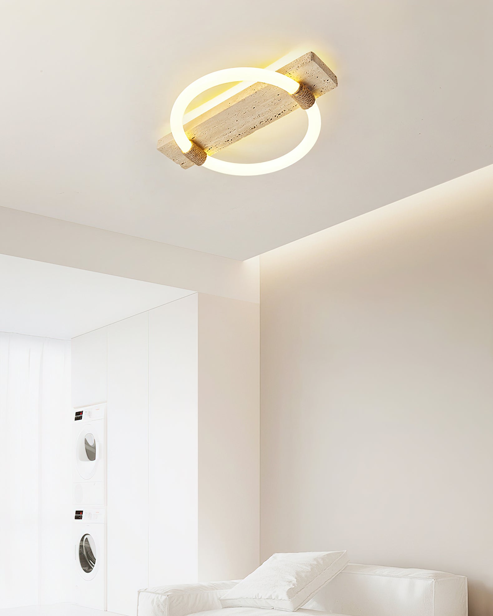 Elmaryra Applique Murale en Travertin Anneau - Neutralighting
