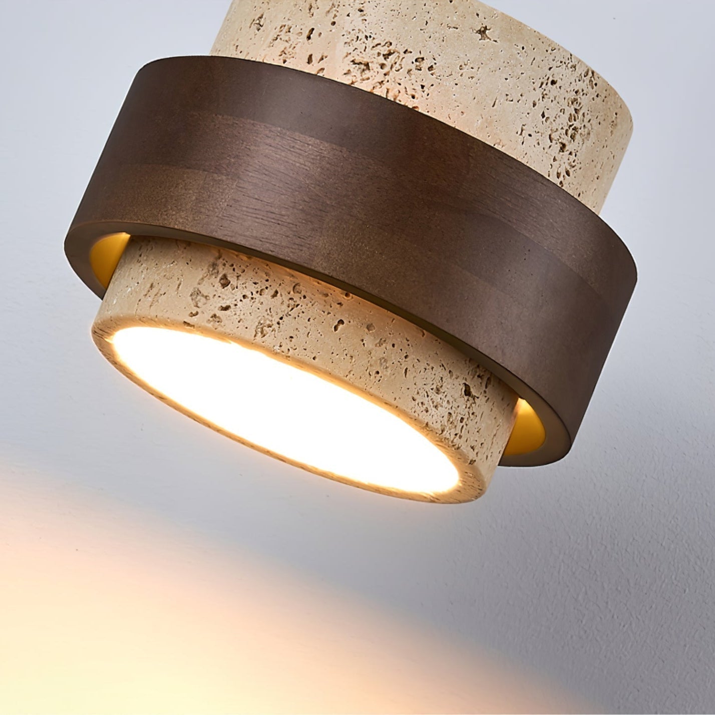 Eltalor Plafonnier Anneau Superposé en Travertin - Neutralighting