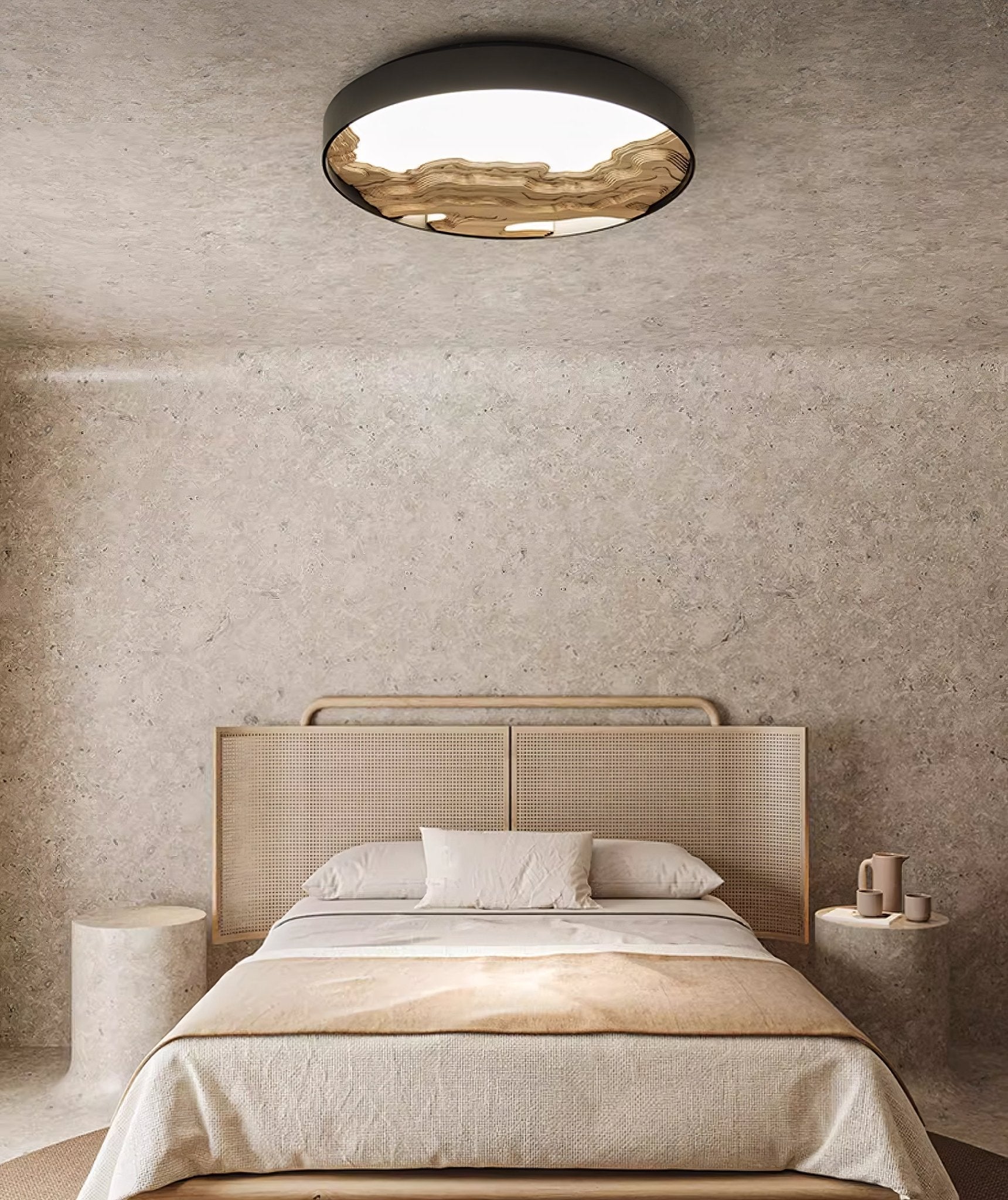 Lustra Plafonnier Bois Oriental Naturel - Neutralighting