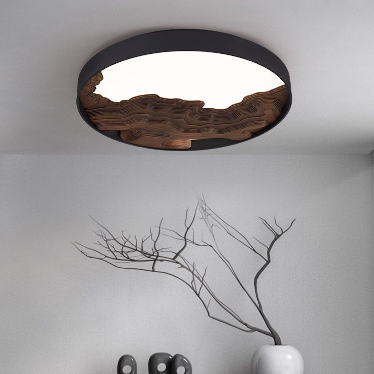 Lustra Plafonnier Bois Oriental Naturel - Neutralighting