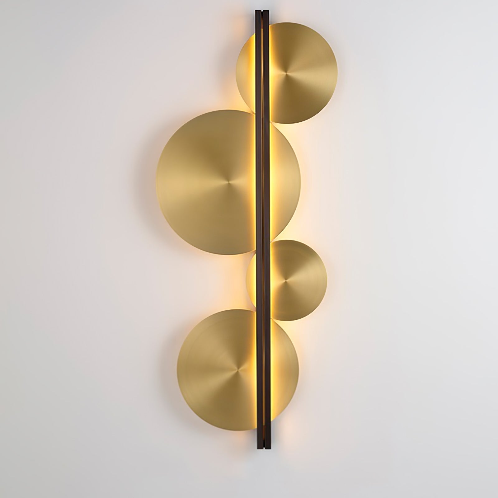 Lustra Applique Murale Dorée Circulaire Sculpturale - Neutralighting