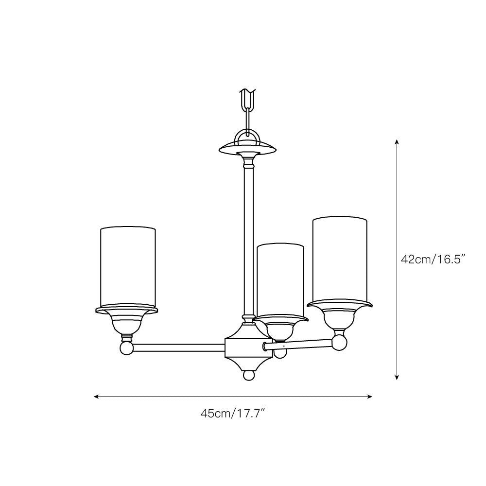 Idorara Postmodern Luxury Brass Glass Chandelier - Lamp Copper